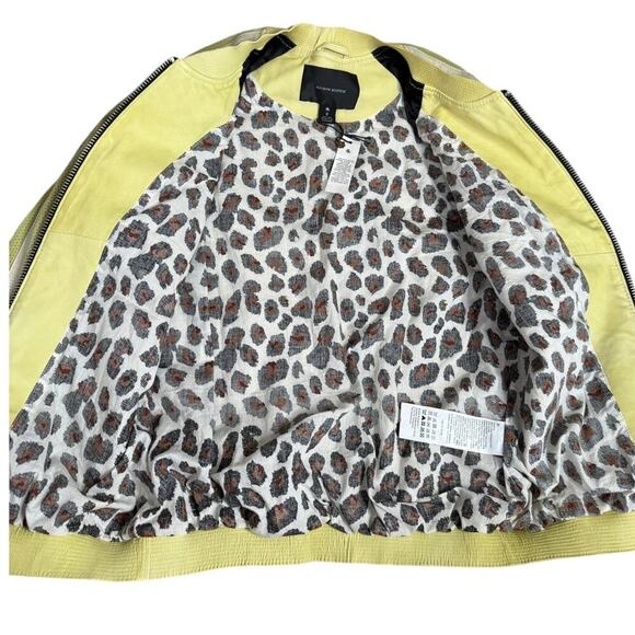 MAISON SCOTCH Leather Women Biker jackets sz 2 - Picture 4 of 16